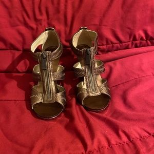 Michael Kors Bronze sexy high heel shoes